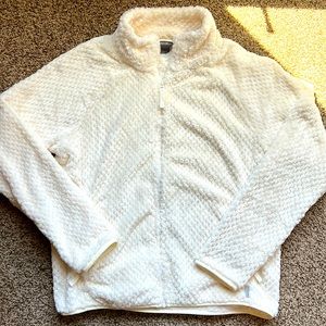 Eddie Bauer Women’s Alpine Plush Full Zip Jacket (Ivory - Size Large)